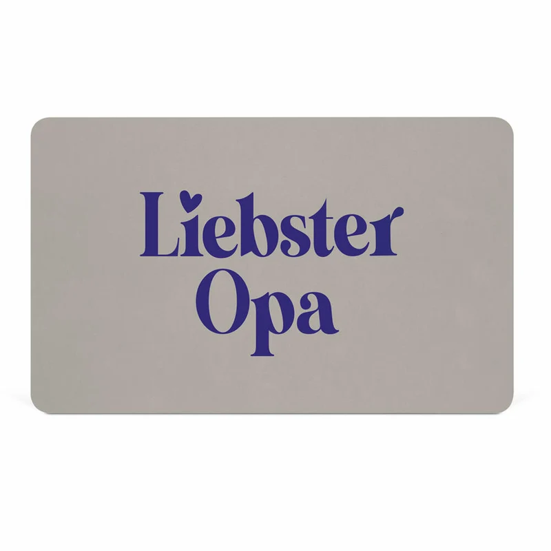 PPD Liebster Opa D@H Tray, Frühstücksbrettchen, Brettchen, Frühstück, Resopal, Beige / Blau, 586003086