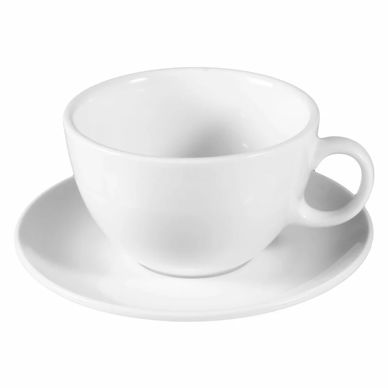 Seltmann Weiden Milchkaffeetasse 1164 mit Untertasse VIP. Weiß, Becher, Porzellan, 370 ml, 001.265536