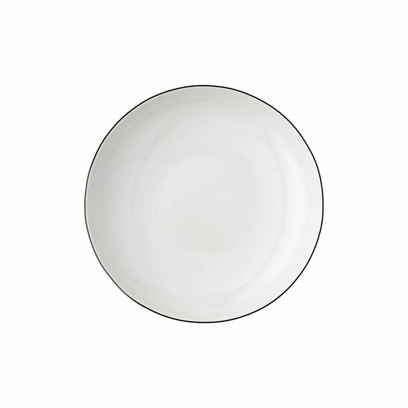 Thomas Gourmetteller Cucina Colori Black tief, Porzellan, Weiß-Schwarz, 22 cm, 42100-671167-10772
