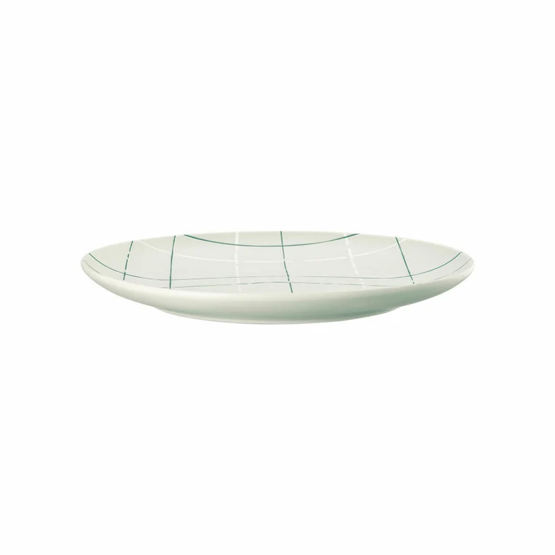 Thomas Teller Fun Karo Light flach, Porzellan, Grau, 27 cm, 11910-402001-10867