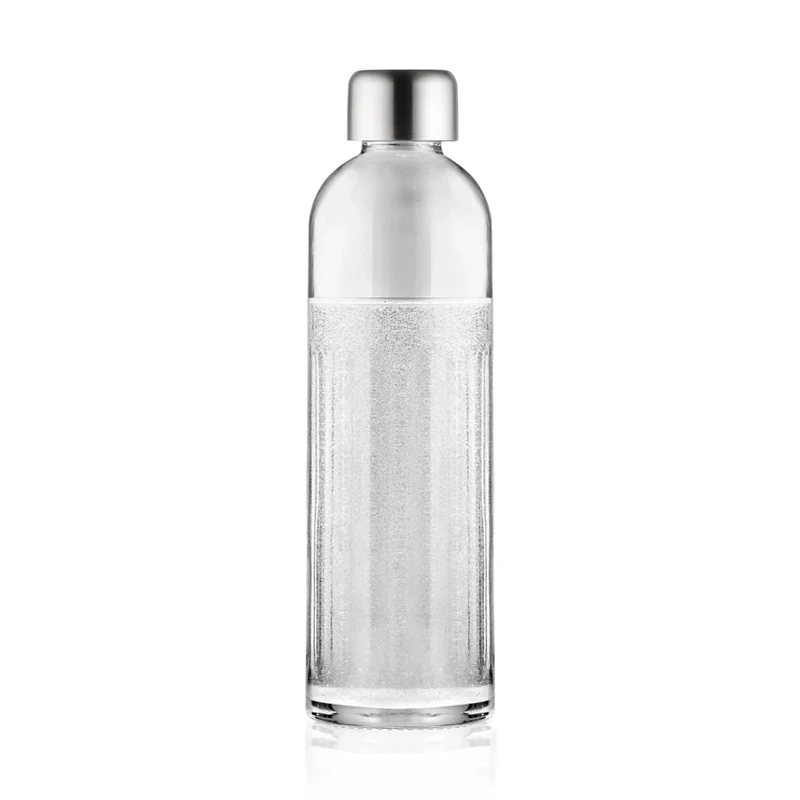Wassersprudler Bubliq Glas mit Glasflasche Edelstahl