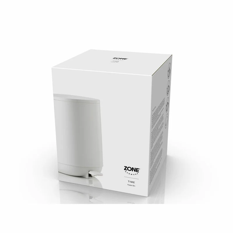 Zone Denmark Pedaleimer Time White, Abfalleimer, ABS, Weiß, 3 L, 34813
