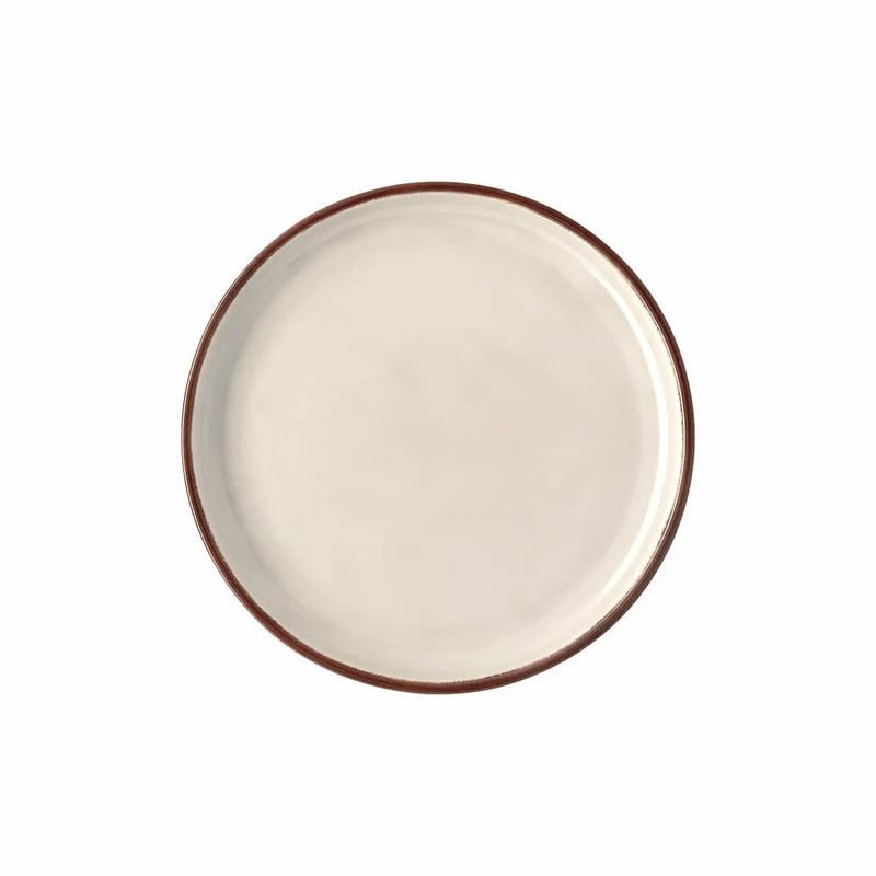 Rosenthal Teller Profi Casual Shell flach 22 cm, Porzellan, Grau-Braun, 22 cm, 10660-405404-10862