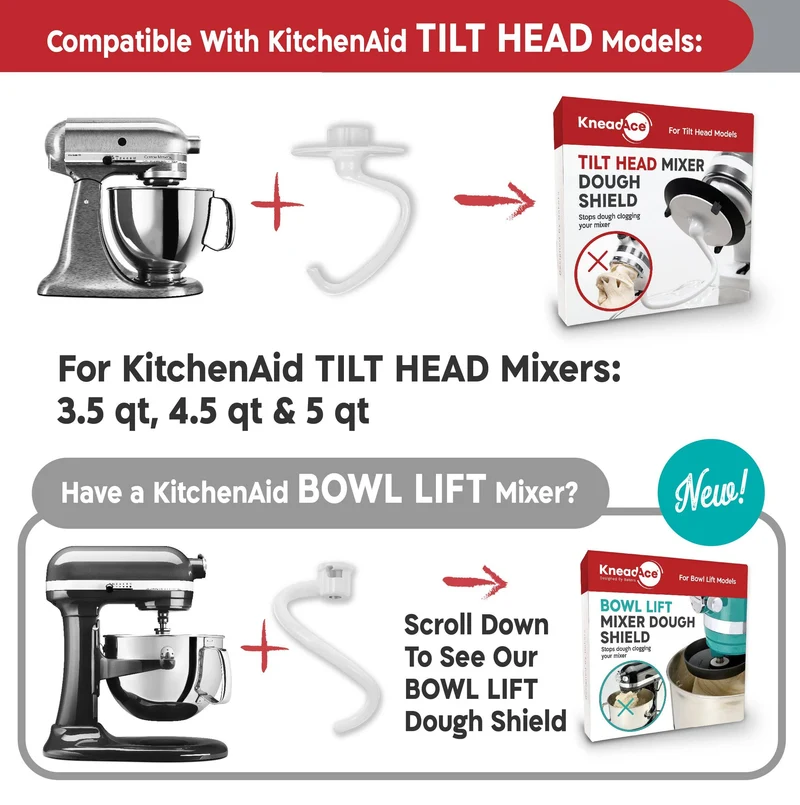 Teigschutzschild für Kitchen Aid Küchenmaschine 125/150/175/185