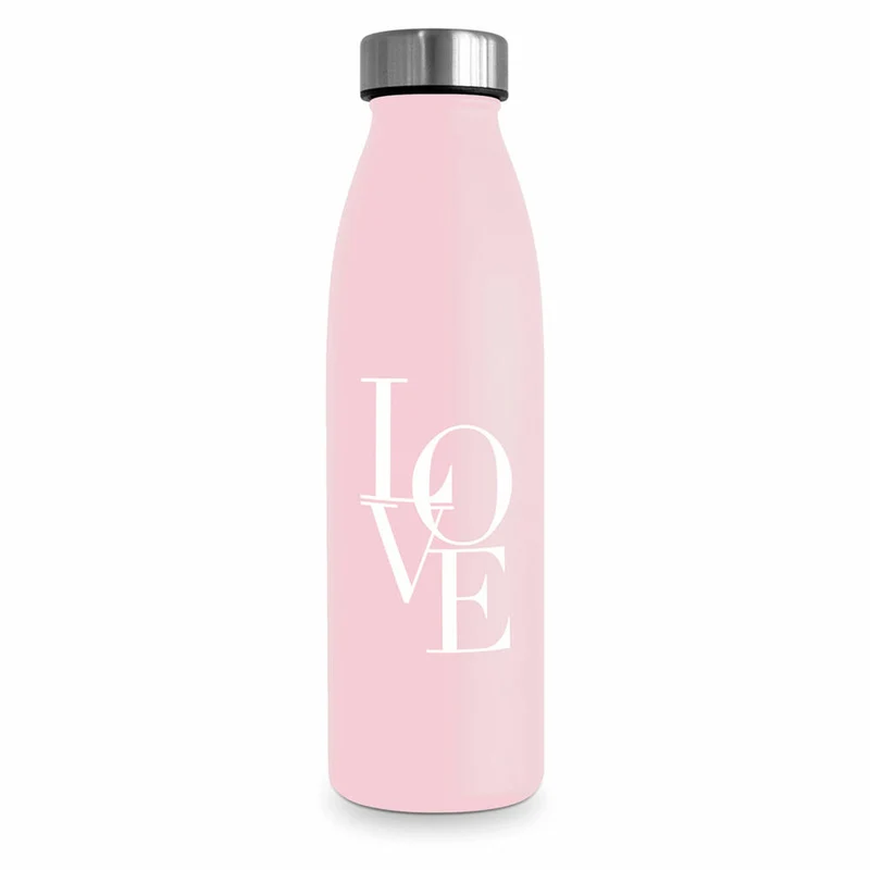 PPD Love rose Design Bottle 0.5 D@H, Trinkflasche, Wasserflasche, Flasche, Edelstahl, 500 ml, 581202708