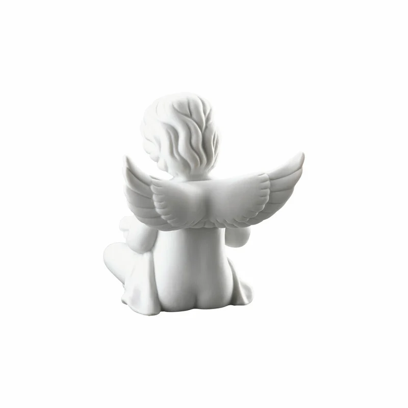 Rosenthal Dekofigur Engel mit Schriftrolle, Porzellan, Weiß, 10.1 cm, 69055-000102-90536