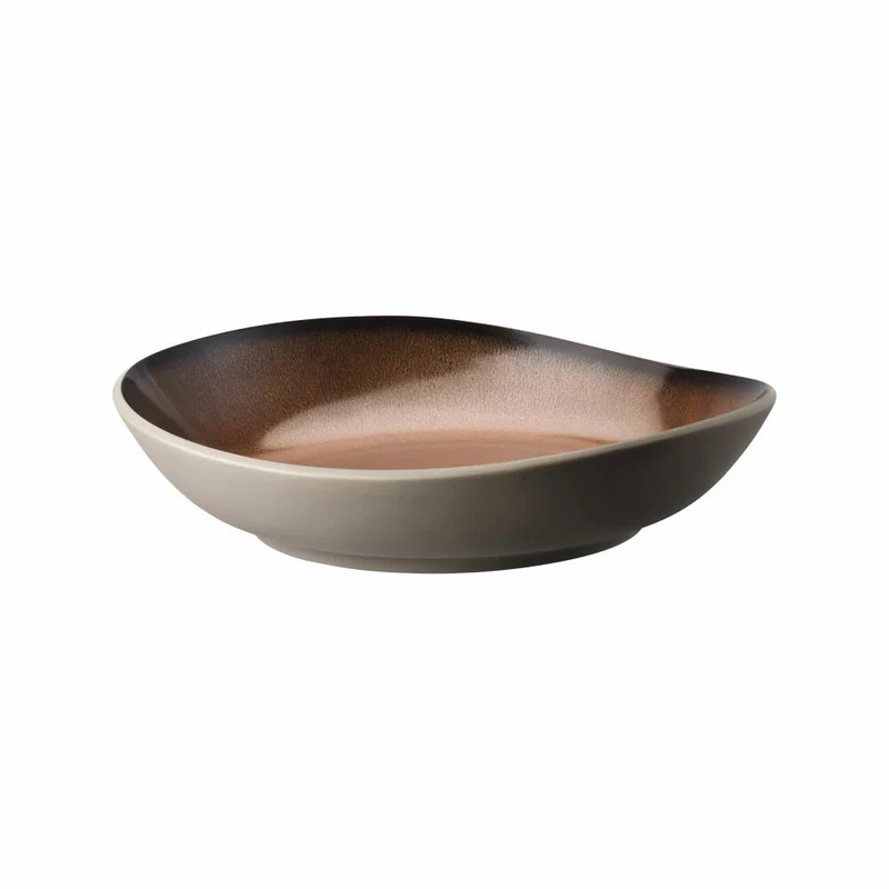 Rosenthal Teller Junto Bronze tief, Keramik, Bronze, 28 cm, 21540-405252-60358