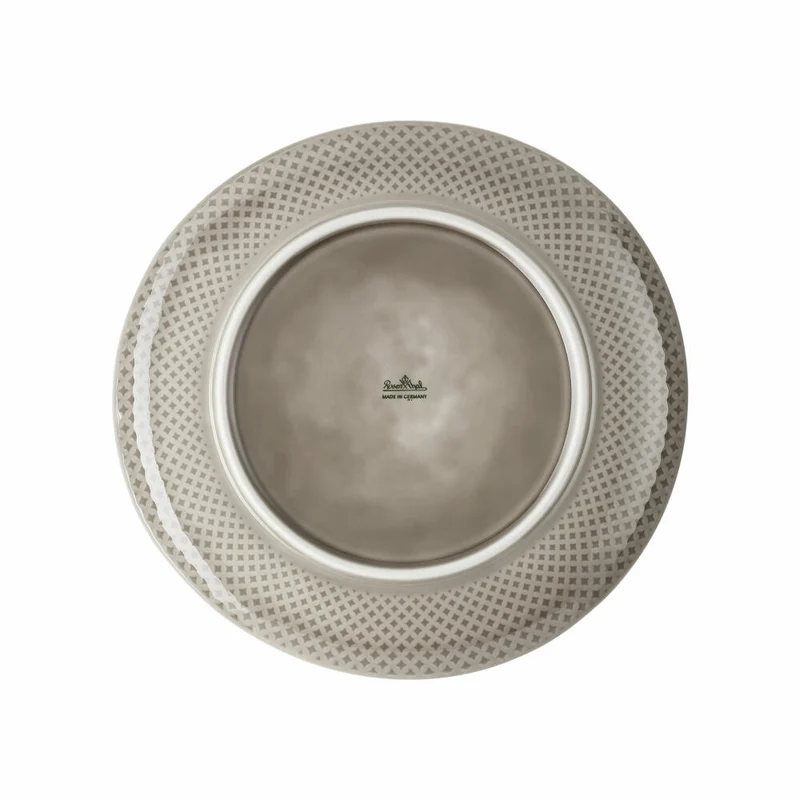 Rosenthal Teller Junto Pearl Grey flach, Porzellan, Grau, 27 cm, 10540-405201-10867