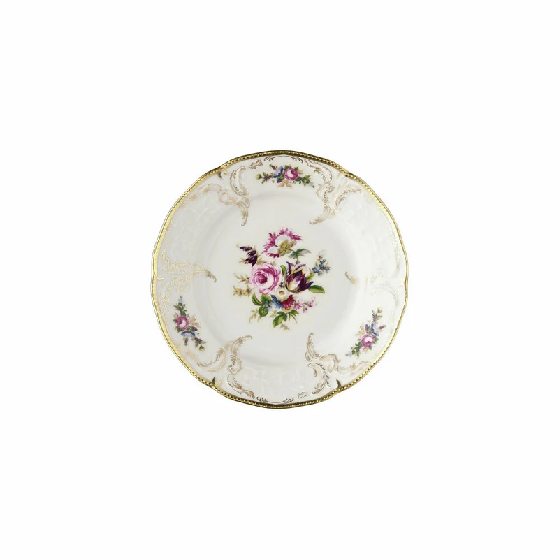 Rosenthal Brotteller Sanssouci Elfenbein Diplomat, Porzellan, Mehrfarbig, 17 cm, 20480-308550-10217