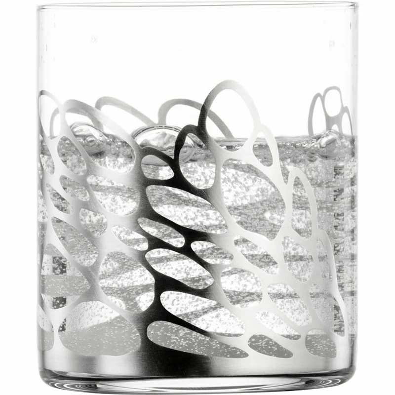 Eisch Becher Net, 2er Set, Wasserglas, Trinkglas, Kristallglas, Silber, 430 ml, 79156991