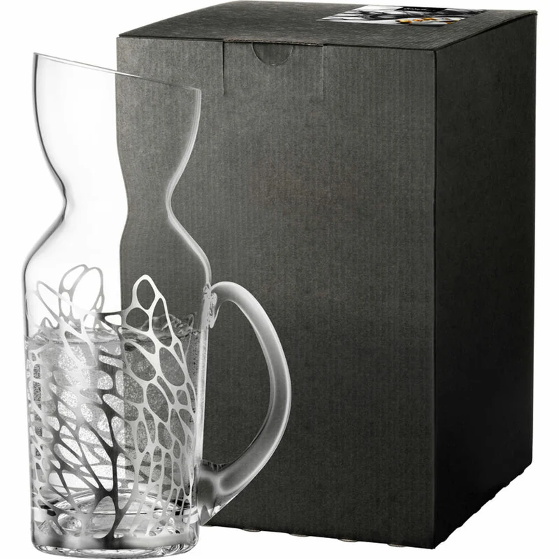 Eisch Krug Net, Glaskrug, Wasserkrug, Weinkrug, Karaffe, Kristallglas, Silber, 1 L, 79161610