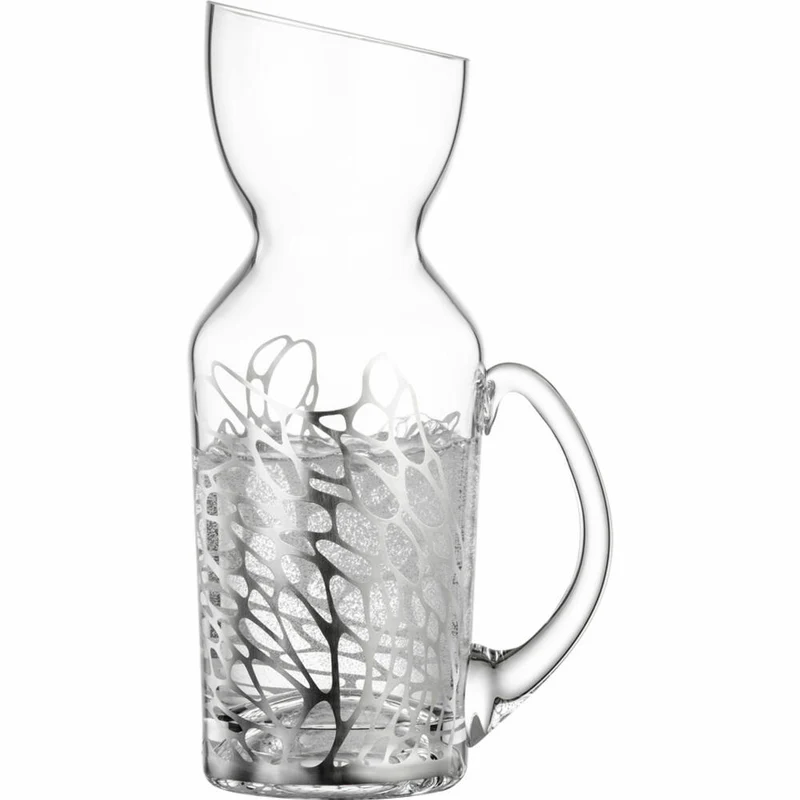 Eisch Krug Net, Glaskrug, Wasserkrug, Weinkrug, Karaffe, Kristallglas, Silber, 1 L, 79161610
