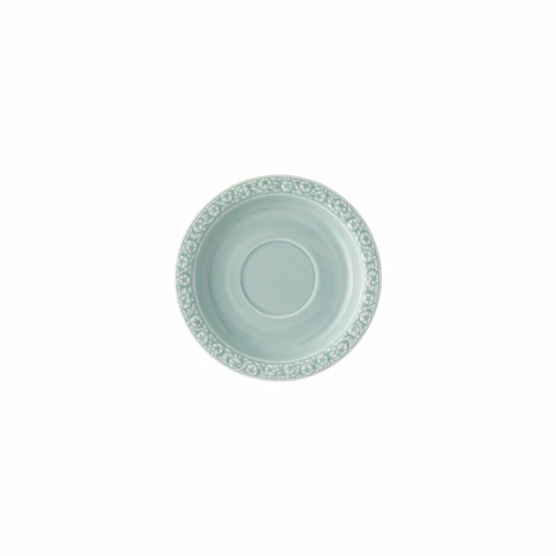 Rosenthal Kaffee-Untertasse Maria Pale Mint, Porzellan, Grün, 14.1 cm, 10430-407167-14741