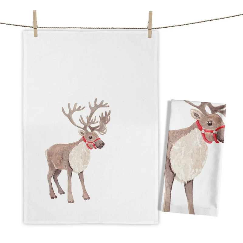 Geschirrtuch Santa's Reindeer