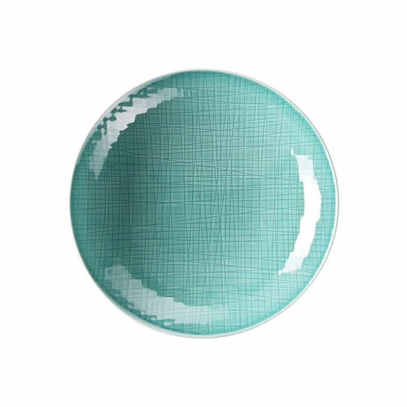 Rosenthal Teller Mesh Colours Aqua tief, Porzellan, Blau, 25 cm, 11770-405152-10355