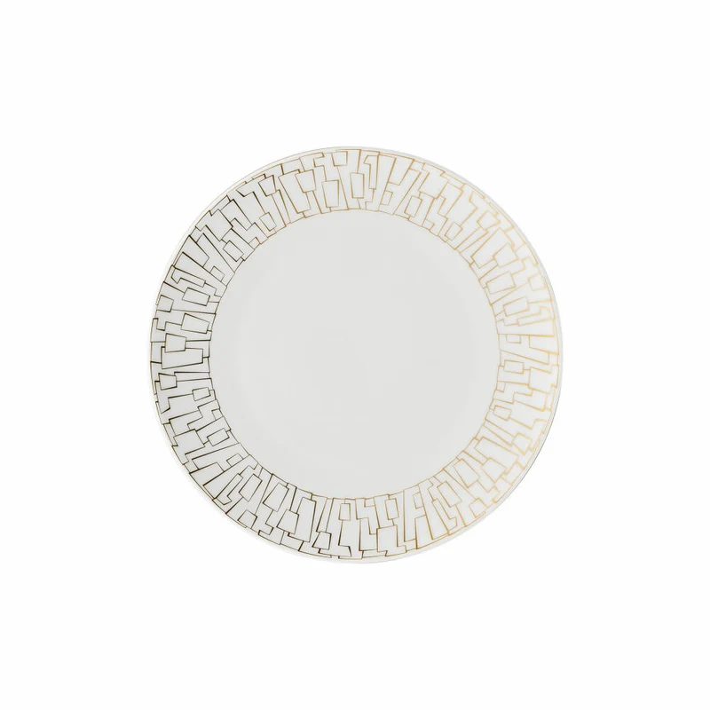Rosenthal Frühstücksteller TAC Gropius Skin Gold, Porzellan, Gold, 22 cm, 11280-403255-10222