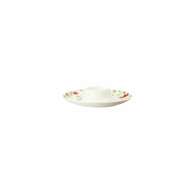 Rosenthal Eierbecher Brillance - Fleurs Sauvages mit Ablage, Bone China, Mehrfarbig, 13.6 cm, 10530-405101-15525