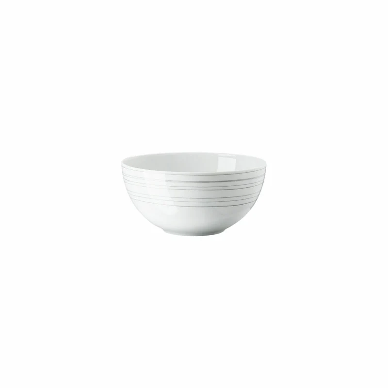 Rosenthal Bowl TAC Gropius Stripes 2.0, Schale, Porzellan, Grau, 14 cm, 11280-403261-10563