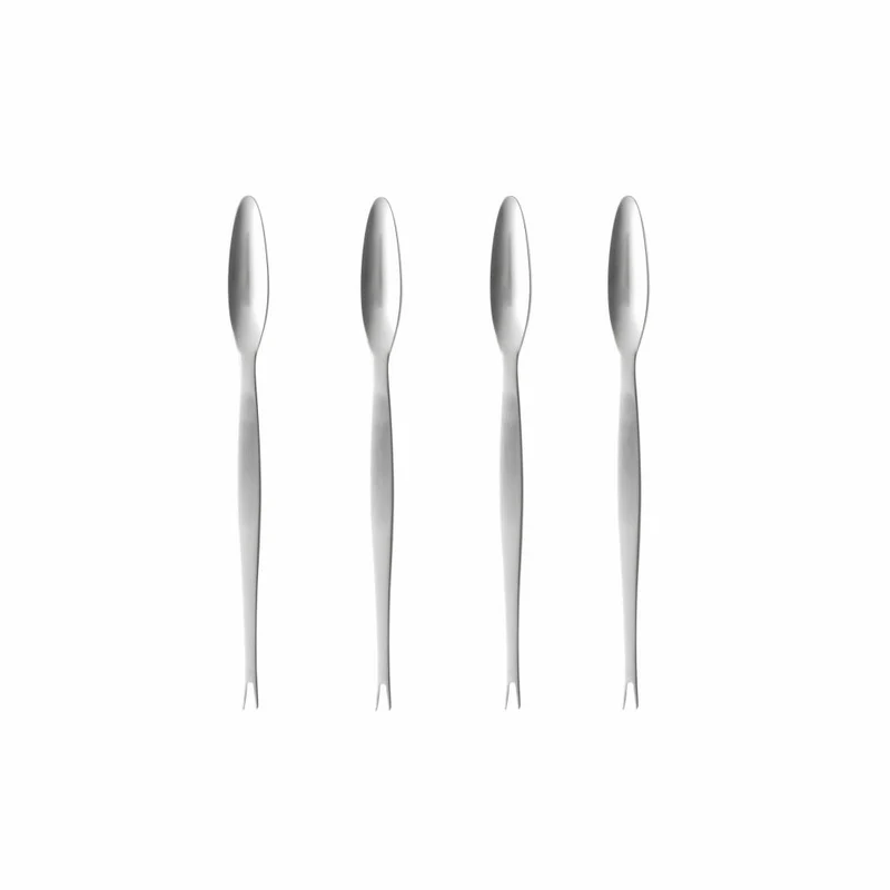 Gense Hummergabel Focus Steel 4er Set, Hummerbesteck, 18/8 Edelstahl, 20.6 cm, 20658