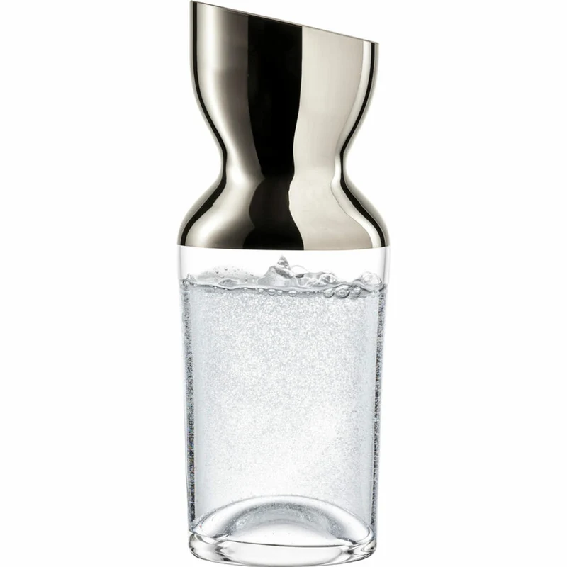 Eisch Karaffe No Drop, Wasserkaraffe, Weinkaraffe, Kristallglas, Platin, 1 L, 30184311
