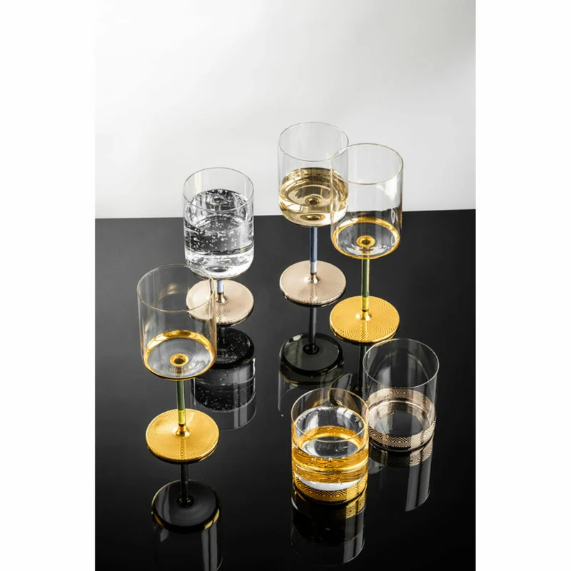 Eisch Becher Adeline, 2er Set, Wasserglas, Trinkglas, Glas, Gold, 440 ml, 15691089