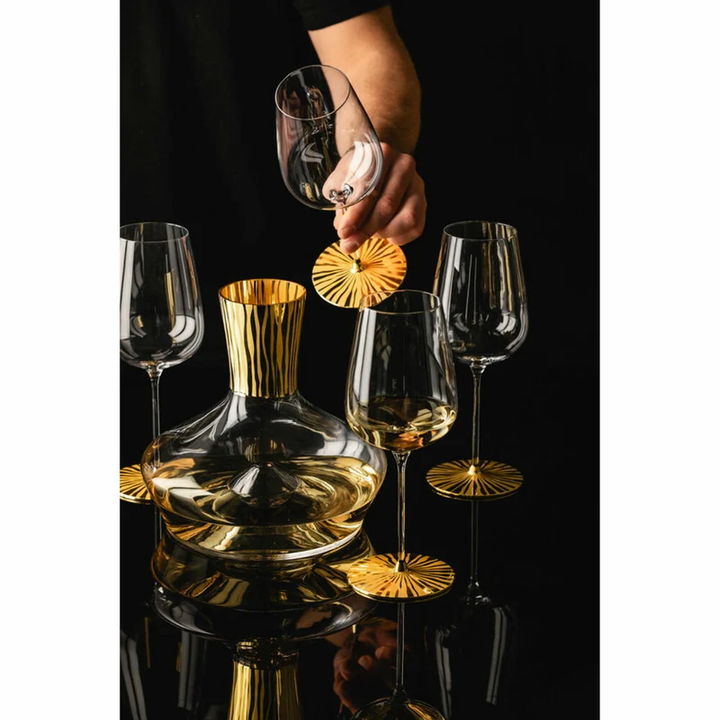 Eisch Dekantierkaraffe Elior, Dekanter, Karaffe, Kristallglas, Gold, 1.5 L, 79284115