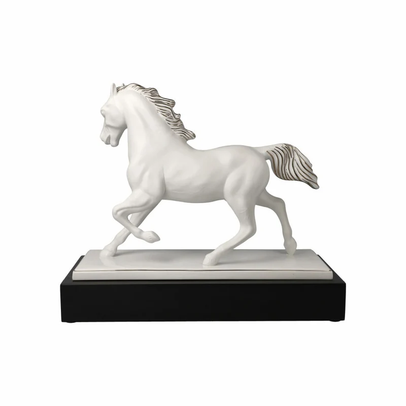 Goebel Deko-Objekt Studio 8 - Gracieux, Biskuit-Porzellan, weiß-platin, 28 cm, 30800071