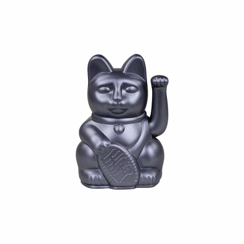 Donkey Products Winkekatze Lucky Cat Mini, Glücksbringer, Kunststoff, Galaxy, 10 cm, 330635