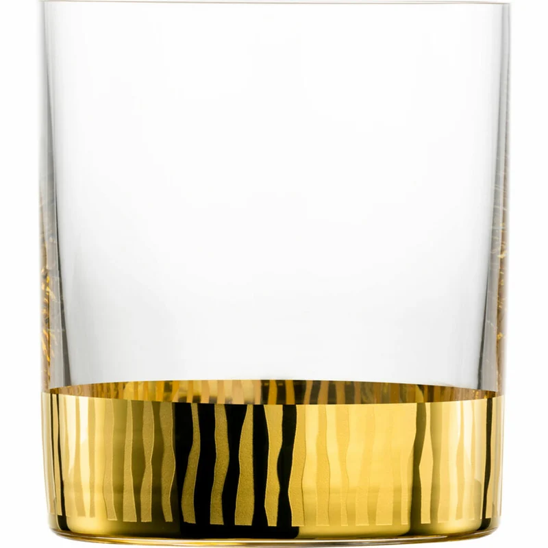 Eisch Whisky Set Elior, 3-tlg., Whiskygläser, Karaffe, Whiskybecher, Kristallglas, Gold, 79289907