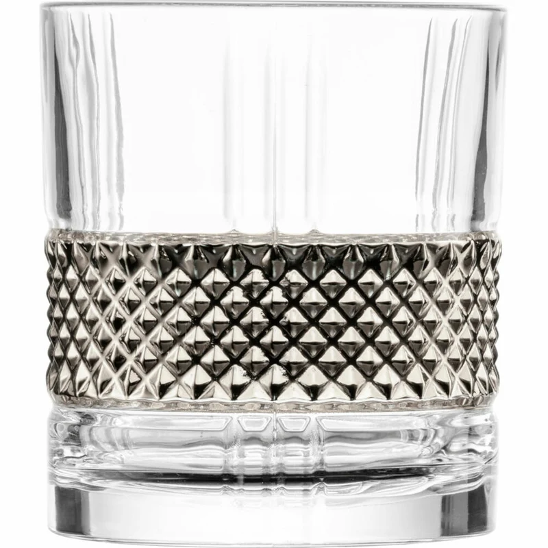 Eisch Whiskyglas Glen, 2er Set Tumbler, Whiskybecher, Glas, Platin, 330 ml, 78854404