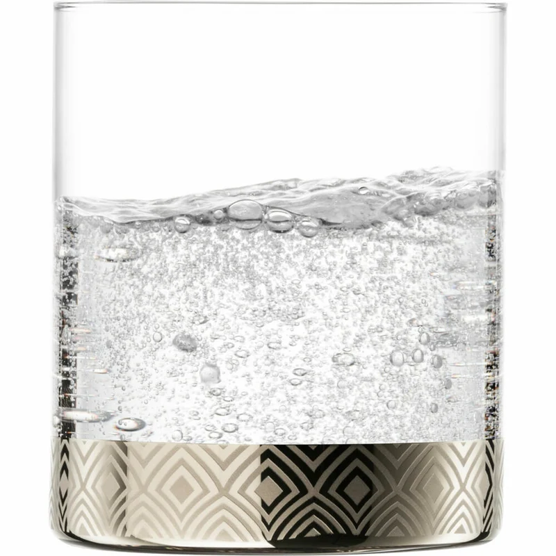 Eisch Becher Adeline, 2er Set, Wasserglas, Trinkglas, Glas, Platin, 440 ml, 15692089