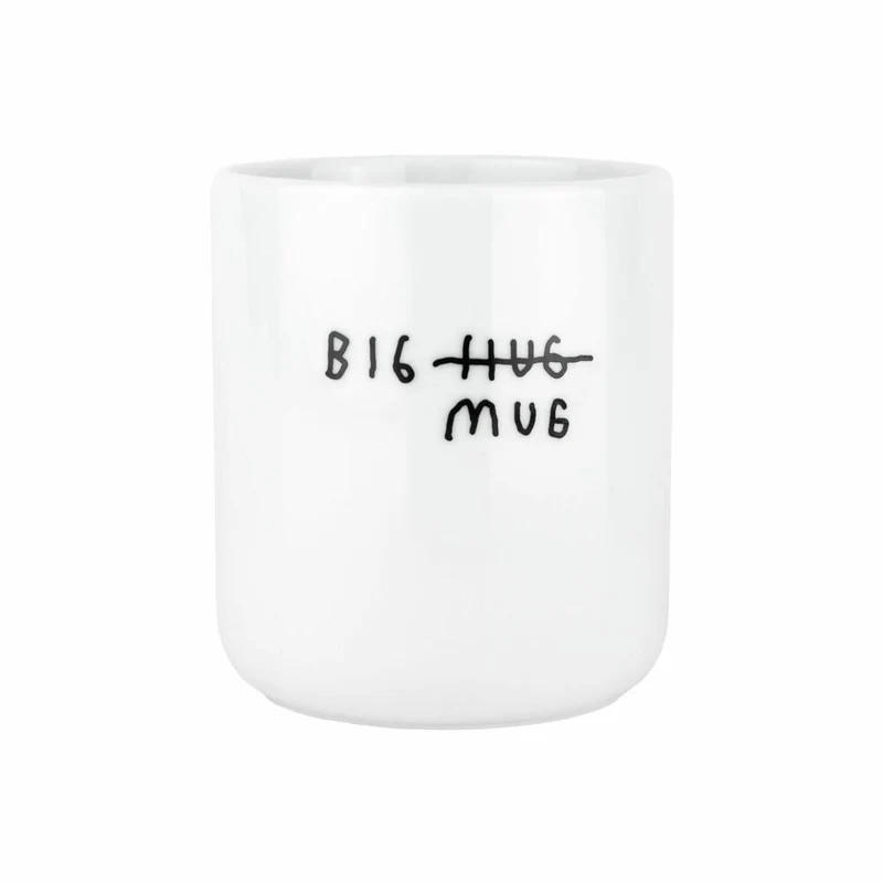 Donkey Products Big Hug Mug, Cozy Collection, Johanna Schwarzer, Tasse, Becher, Porzellan, 370 ml, Weiß, 700005
