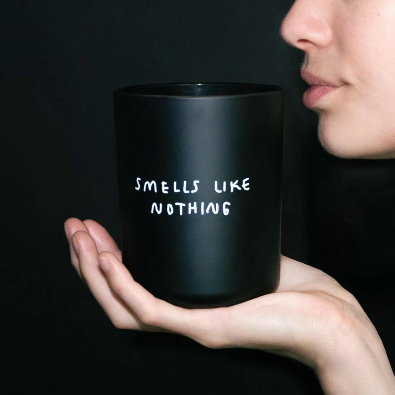 Donkey Products Smells like nothing Kerze, Cozy Collection, Johanna Schwarzer, Anti-Duft-Kerze, Paraffinwachs, 700008
