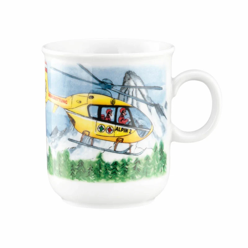 Seltmann Weiden Henkelbecher Compact Blaulicht, Tasse, Porzellan, Bunt, 250 ml, 001.774986