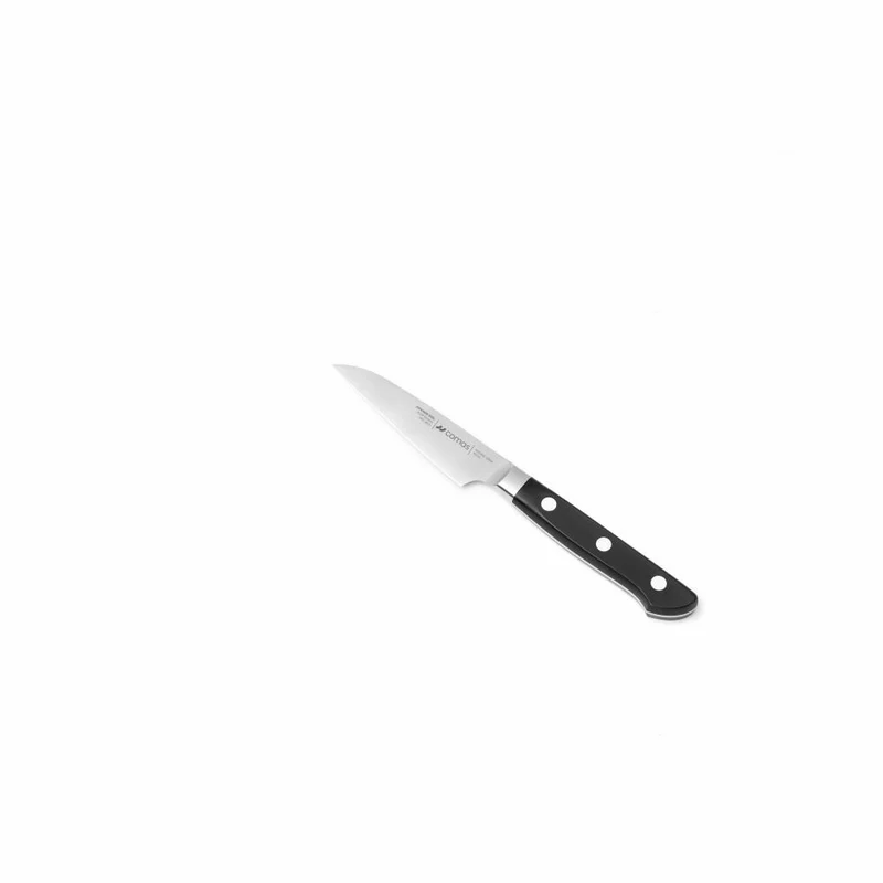 Comas Schälmesser Zen, Küchenmesser, San Mai Stahl, POM, Schwarz, 9 cm, 10964