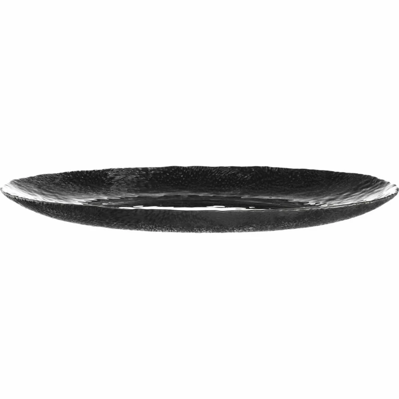 Eisch Teller Sen Black, Speiseteller, Servierteller, Servierplatte, Glas, Schwarz, Ø 32 cm, 75131633