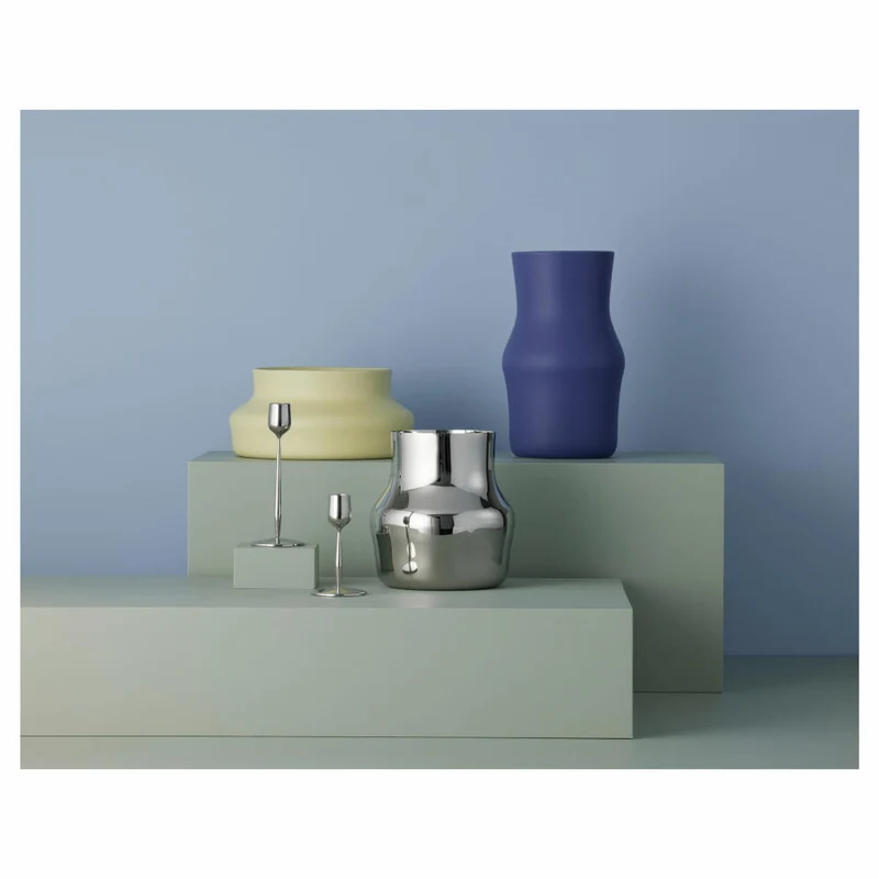 Gense Vase Dorotea Iris Blue, Dekovase, Blumenvase, Keramik, 17 x 28 cm, 30081