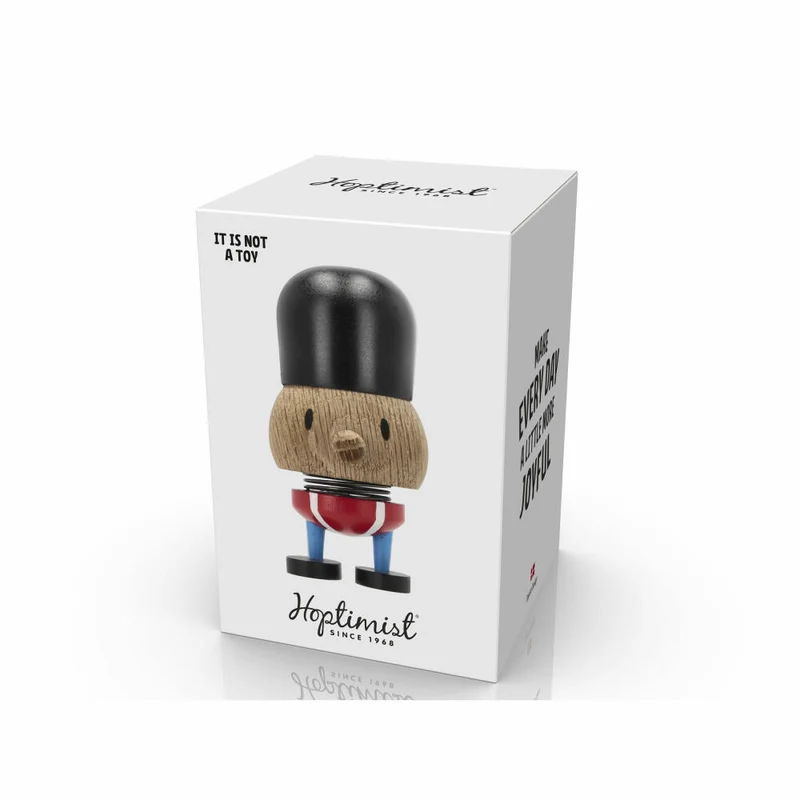 Hoptimist Dekofigur Guardsman S Raw Oak, Eichenholz, Braun, 9.6 cm, 35619