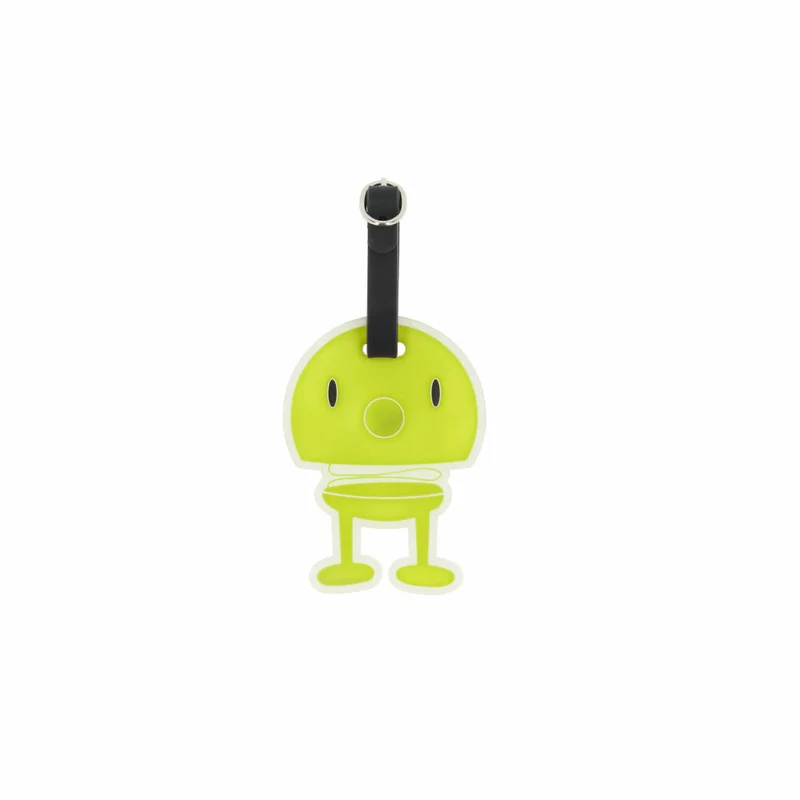 Hoptimist Taschenanhänger Bag Tag Green, 100% Silikon, Grün, 10 x 8 cm, 35796