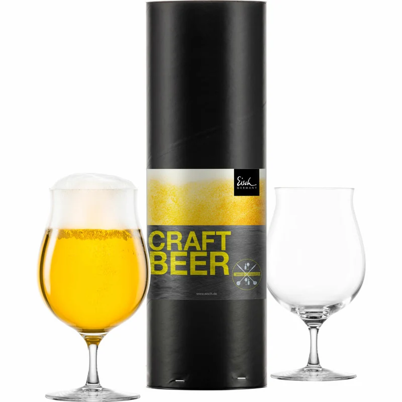 Eisch Universal Craft Beer Kelch 2er Set, Craft Beer Experts, Bierglas, Craftbeer, Kristallglas, 520 ml, 30050218