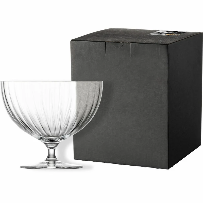 Eisch Schale auf Fuß, Fußschale, Servierschale, Salatschale, Dekoschale, Kristallglas, Ø 22 cm, 30053120