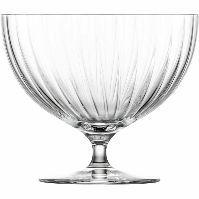 Eisch Schale auf Fuß, Fußschale, Servierschale, Salatschale, Dekoschale, Kristallglas, Ø 22 cm, 30053120