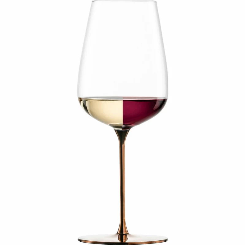 Eisch Allroundgläser Essenca Sensisplus, 2er Set, Weißweinglas, Weinglas, Kristallglas, Kupfer, 580 ml, 15434032