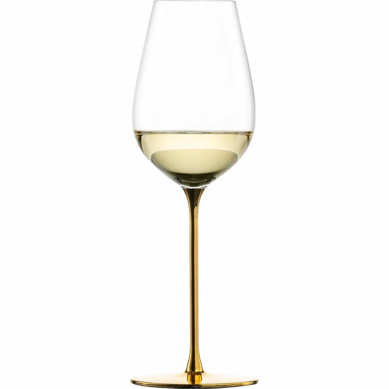 Eisch Allroundgläser Essenca Sensisplus, 2er Set, Champagnerglas, Weinglas, Kristallglas, Goldfarben, 400 ml, 15434070