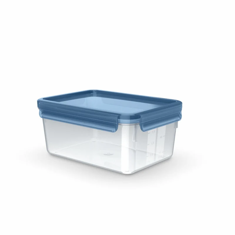 Emsa Frischhaltedose Clip & Close Eco, PP-Kunststoff, TPE, Blau, Transparent, 2.2 L, N11715