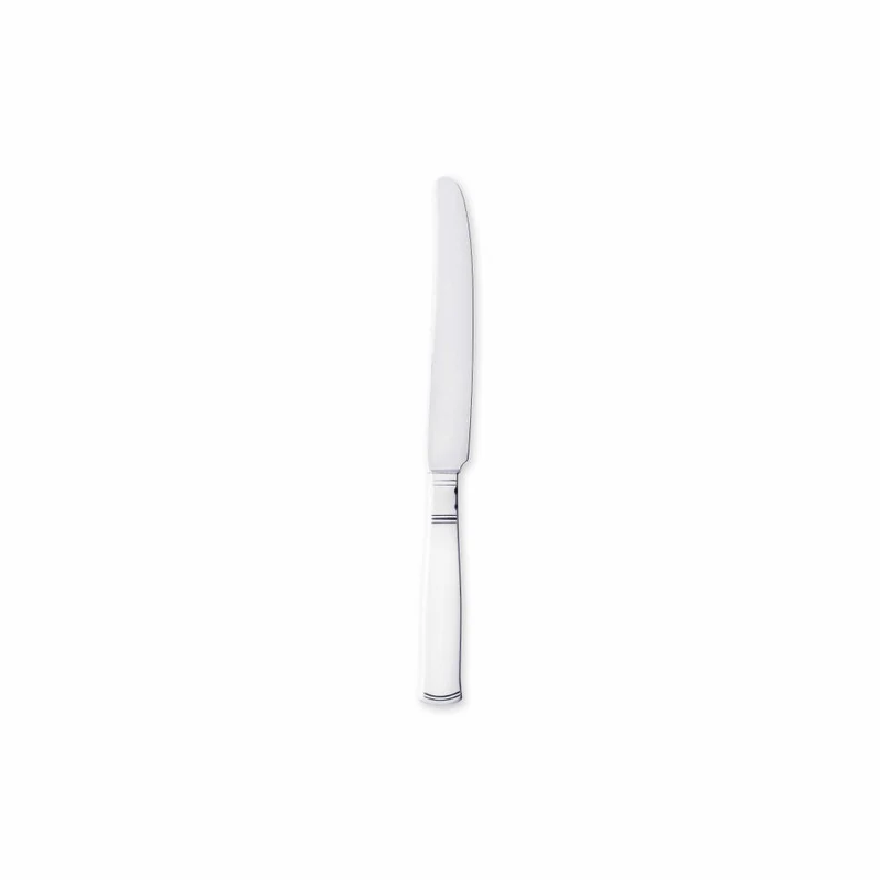 Gense Messer Rosenholm, Besteck, Tafelmesser, Silber 830, 22.5 cm, 20283