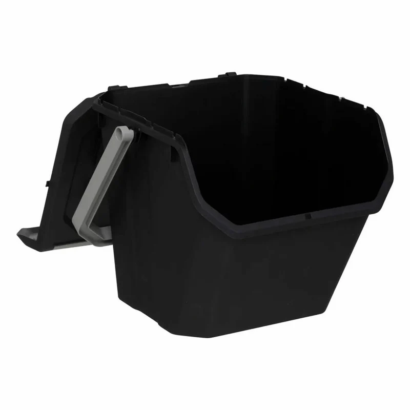 5five Simply Smart Mülleimer, Abfalleimer, Kunststoff, Schwarz, 24 L, 206740