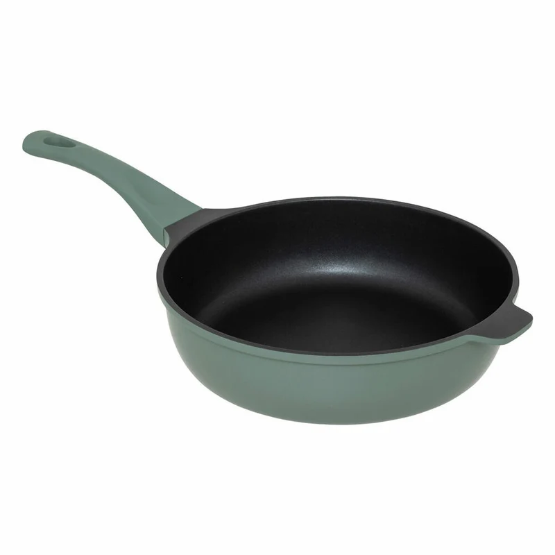 5five Simply Smart Sauteuse, Pfanne, Sautierpfanne, Servierpfanne, Aluminium, Grün, 28 cm, 189456
