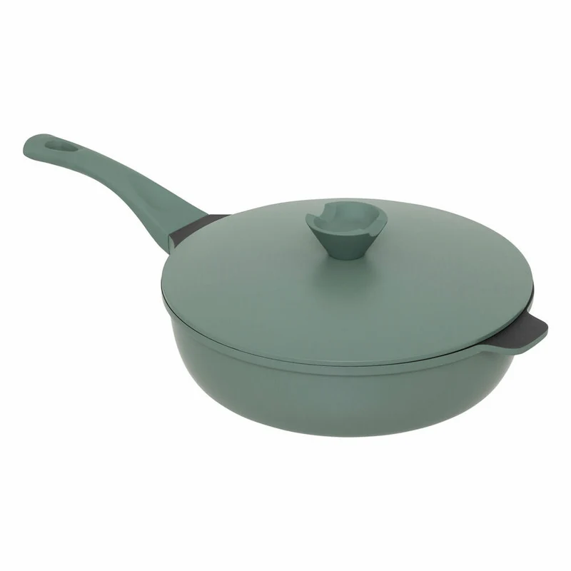 5five Simply Smart Sauteuse, Pfanne, Sautierpfanne, Servierpfanne, Aluminium, Grün, 28 cm, 189456