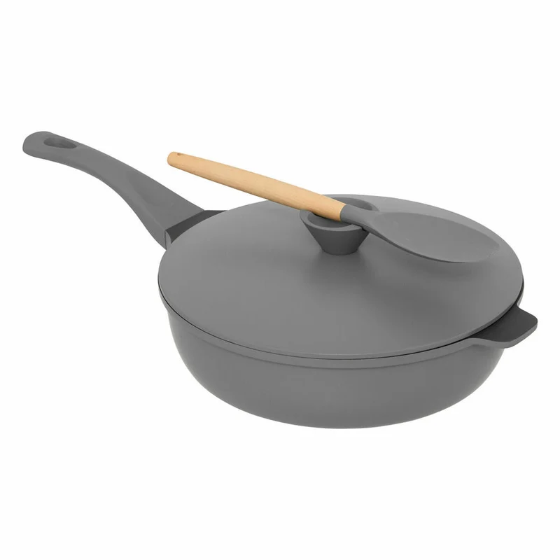 5five Simply Smart Sauteuse, Pfanne, Sautierpfanne, Servierpfanne, Aluminium, Grau, 28 cm, 189456A